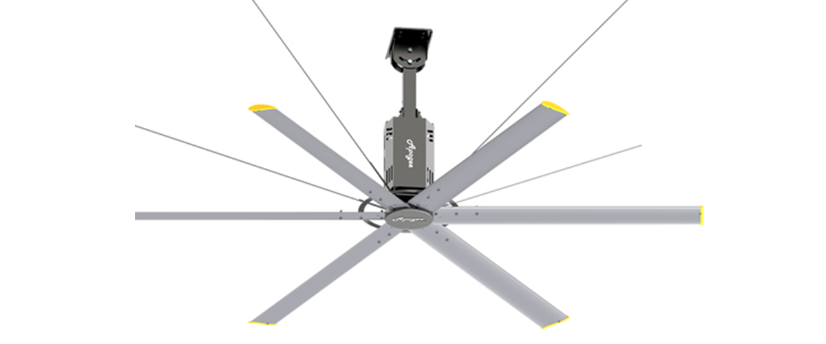 TM Series Heavy-Duty Fan for High-Ceiling Gymnasiums
